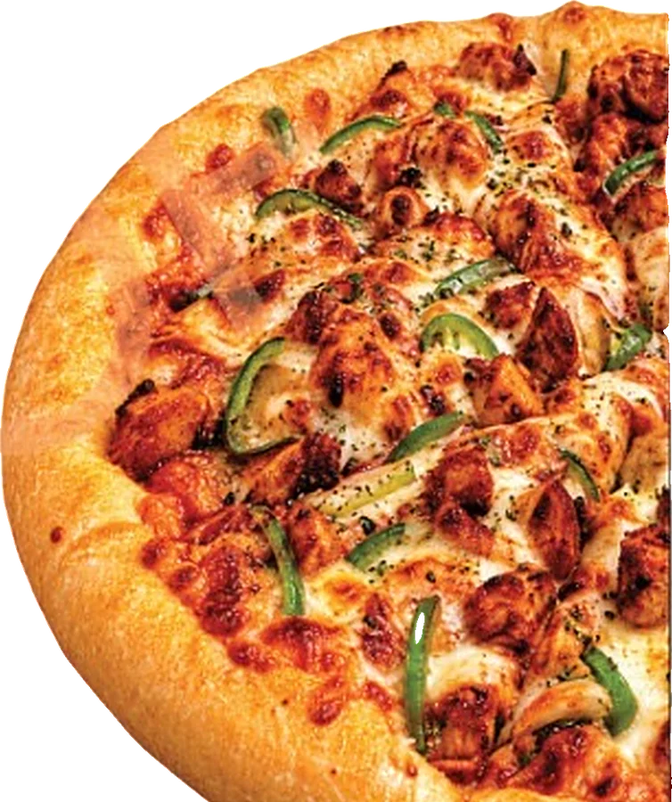 Chicken and pepper pizza